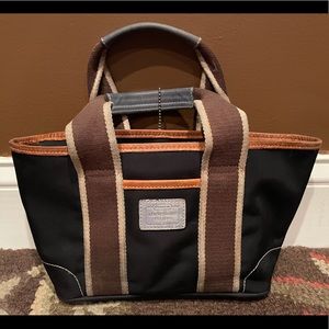 Black Coach canvas handbag